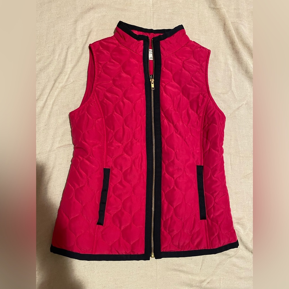 Crown & Ivy Pink Quilted Vest